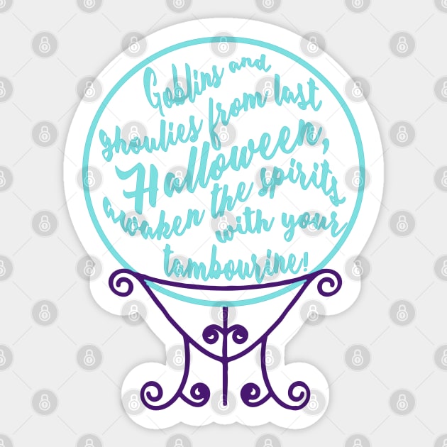 Madame Leota Inspired Crystal Ball Version 2 Sticker by tmiranda85